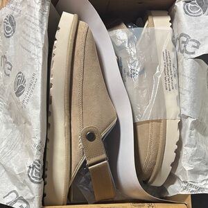 UGG Men's Beige Suede Loafers